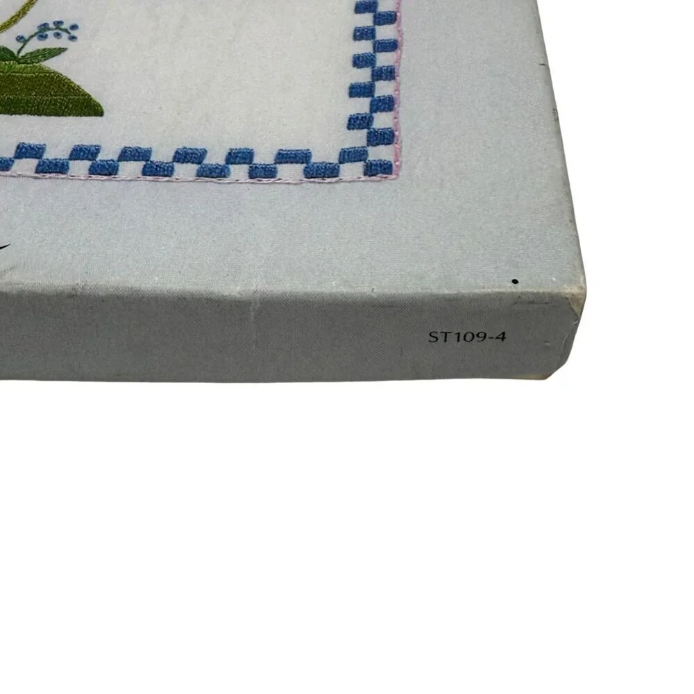 Hallmark Floral Stationery Boxed Set Decorated Sheets Blue U.S.A. Grandmacore